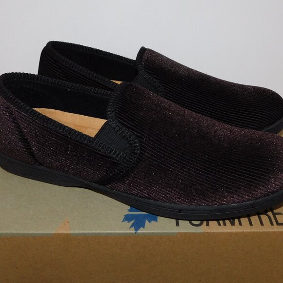 Foamtreads Regal 2 Mens 8 Brown slide on Slipper Memory foam insole UNWORN - Picture 3 of 11